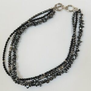 SILPADA— Black Onyx & Hematite Necklace